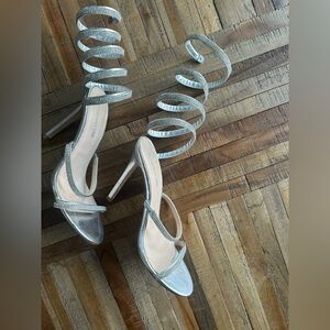 Strappy rhinestone heels, pretty little thing